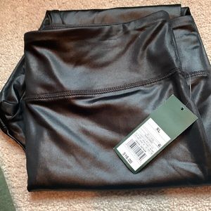 Wild Fable Faux Leather high waisted Leggings black size XL